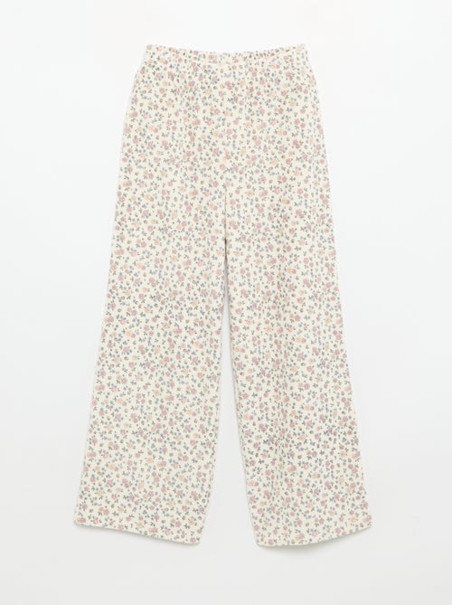 Pyjama en velours imprimé 2 pièces - Sweat + pantalon - Kiabi Pyjama en velours imprimé 2 pièces - Sweat + pantalon - Kiabi