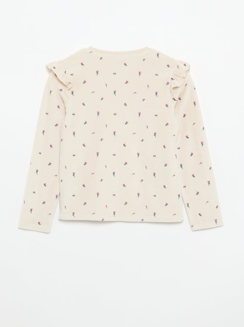 Pyjama en velours imprimé 2 pièces - Sweat + pantalon - Kiabi Pyjama en velours imprimé 2 pièces - Sweat + pantalon - Kiabi