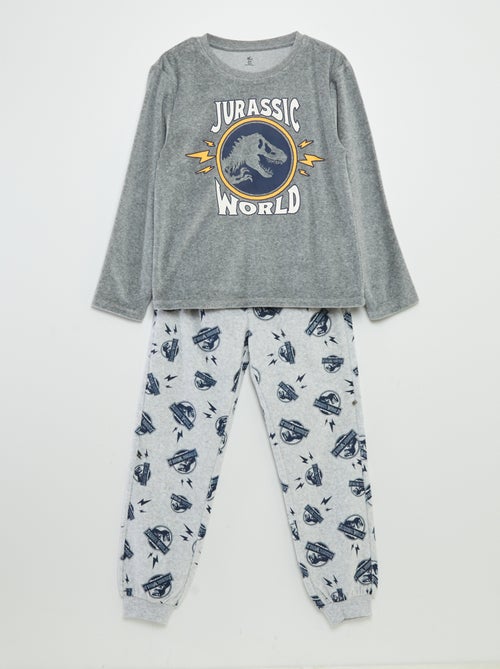 Pyjama en velours 'Jurassic World' - 2 pièces - Kiabi