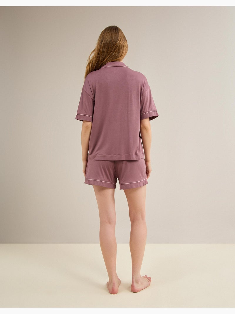 Pyjama en viscose, mo fashion Rose - Kiabi