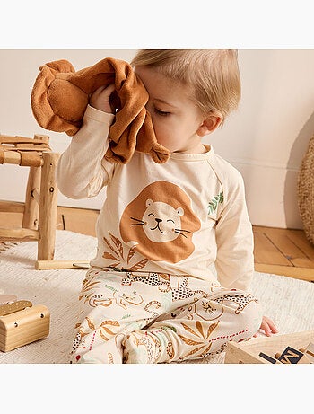 Pyjama enfant 2 pièces à pieds retroussables tango