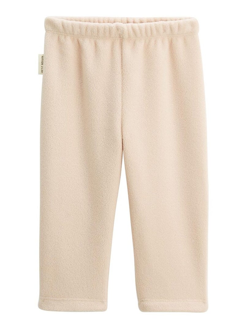 Pyjama enfant 2 pièces en polaire Chincha Beige - Kiabi