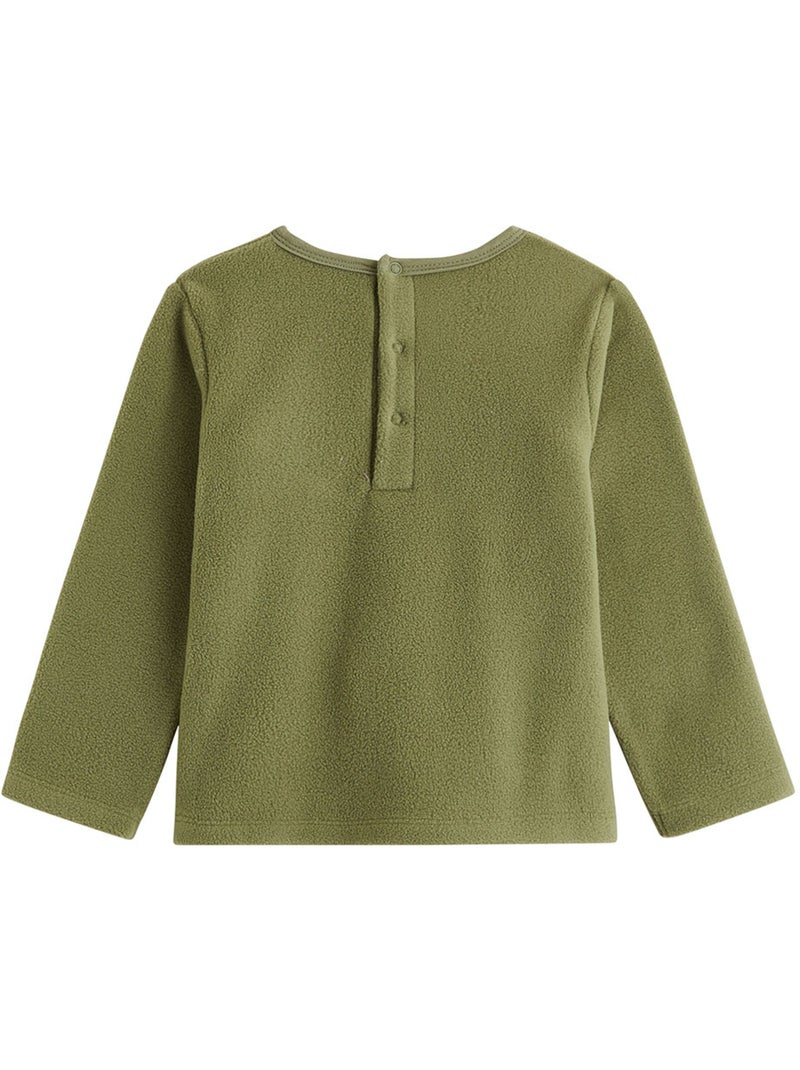 Pyjama enfant 2 pièces en polaire Ginkgo Vert - Kiabi