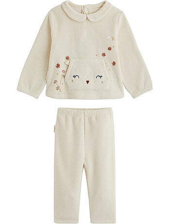 Pyjama enfant 2 pièces en polaire ollie