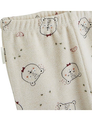 Pyjama enfant 2 pièces en polaire pistache