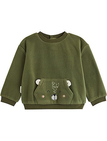 Pyjama enfant 2 pièces en polaire pistache