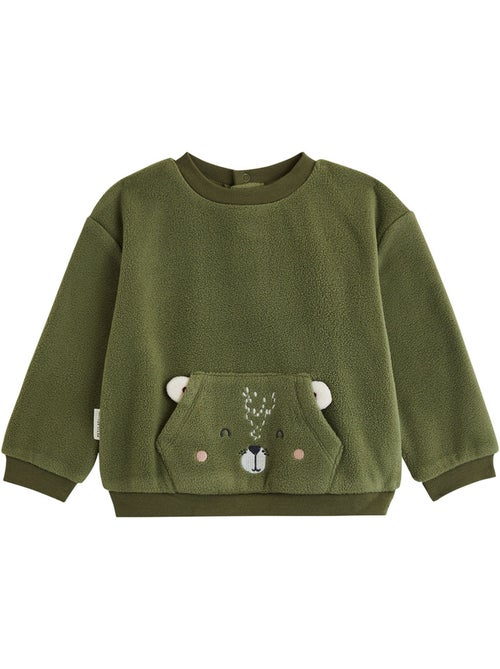 Pyjama enfant 2 pièces en polaire pistache - Kiabi Pyjama enfant 2 pièces en polaire pistache - Kiabi