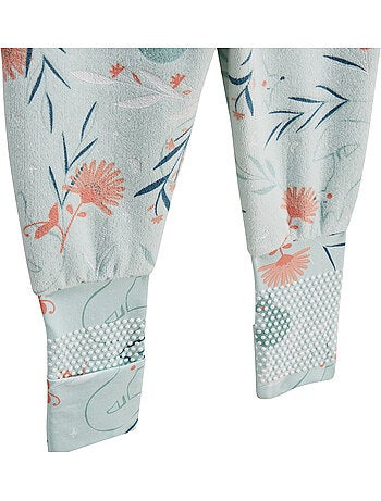 Pyjama enfant 2 pièces en velours à pieds retroussables Dina
