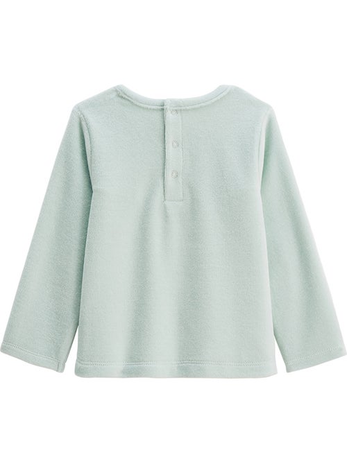Pyjama enfant 2 pièces en velours à pieds retroussables Dina - Kiabi Pyjama enfant 2 pièces en velours à pieds retroussables Dina - Kiabi