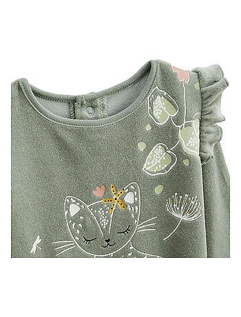 Pyjama enfant 2 pièces en velours Lily