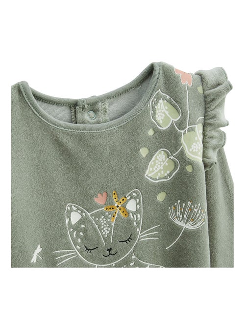 Pyjama enfant 2 pièces en velours Lily - Kiabi Pyjama enfant 2 pièces en velours Lily - Kiabi