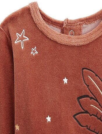 Pyjama enfant 2 pièces en velours maloueg