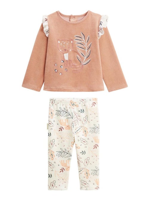 Pyjama enfant 2 pièces en velours Matcha - Kiabi Pyjama enfant 2 pièces en velours Matcha - Kiabi