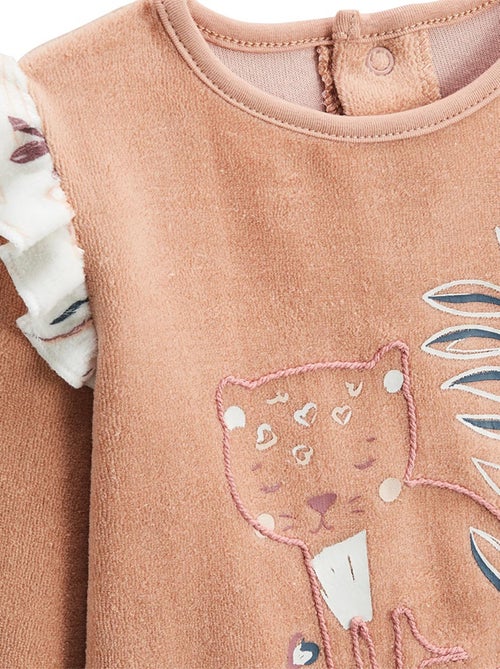 Pyjama enfant 2 pièces en velours Matcha - Kiabi Pyjama enfant 2 pièces en velours Matcha - Kiabi