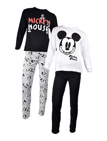 Pyjama enfant LICENCE MICKEY en coton - Pack de 2