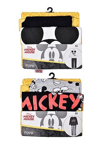 Pyjama enfant LICENCE MICKEY en coton - Pack de 2