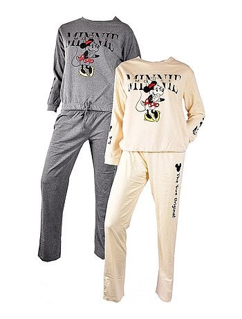 Pyjama Femme MINNIE en Coton - Pack de 2