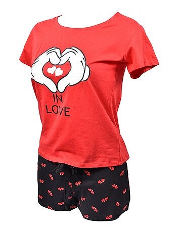 Pyjama Femme MINNIE en Coton - Pack de 2