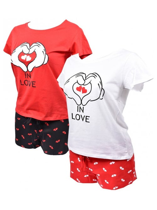 Pyjama Femme MINNIE en Coton - Pack de 2 - Kiabi Pyjama Femme MINNIE en Coton - Pack de 2 - Kiabi