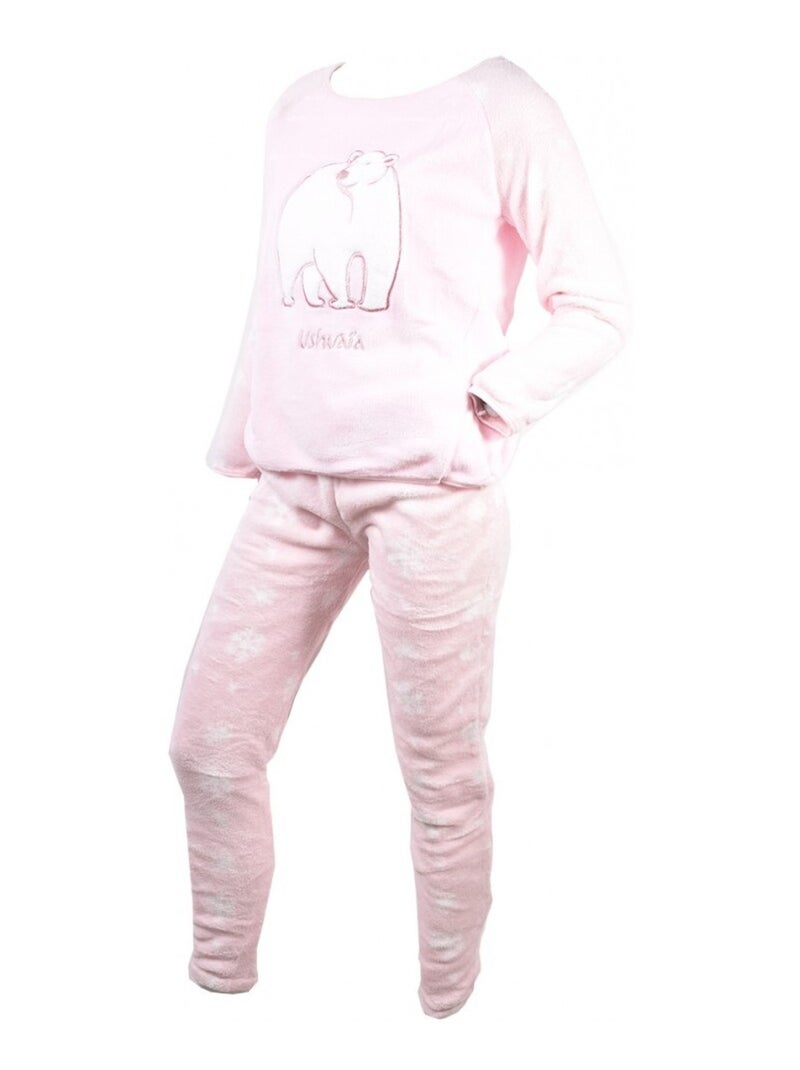 Pyjama Femme USHUAIA Rose - Kiabi