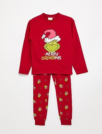 Pyjama 'Grinch' 2 pièces - T-shirt à manches longues + pantalon