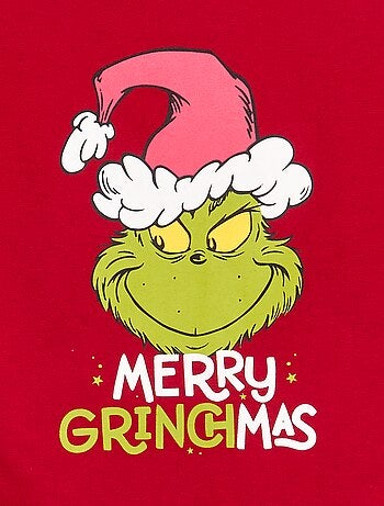 Pyjama 'Grinch' 2 pièces - T-shirt à manches longues + pantalon