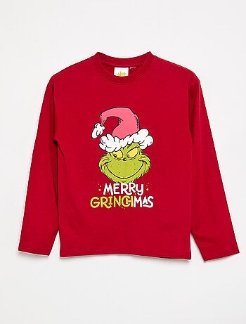 Pyjama 'Grinch' 2 pièces - T-shirt à manches longues + pantalon