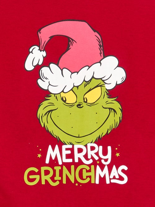 Pyjama 'Grinch' 2 pièces - T-shirt à manches longues + pantalon - Kiabi