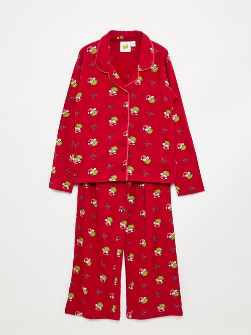 Pyjama 'Grinch' 2 pièces - Veste + pantalon - Kiabi