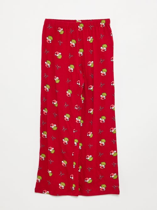 Pyjama 'Grinch' 2 pièces - Veste + pantalon - Kiabi