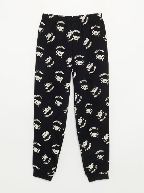 Pyjama 'Halloween' 2-delig - T-shirt met lange mouwen + broek - Kiabi