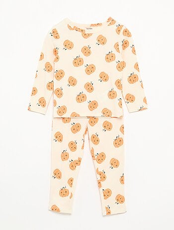 Pyjama 'Halloween' 2 pièces - T-shirt à manches longues + pantalon