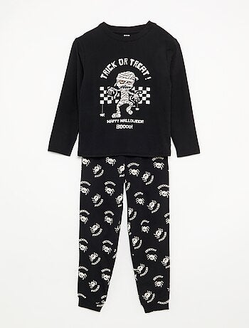 Pyjama 'Halloween' 2 pièces - T-shirt à manches longues + pantalon
