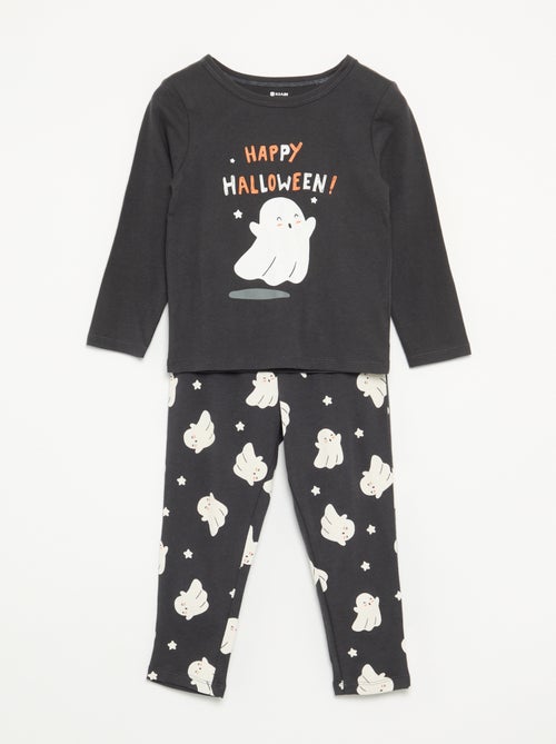 Pyjama 'Halloween' 2 pièces - T-shirt à manches longues + pantalon - Kiabi