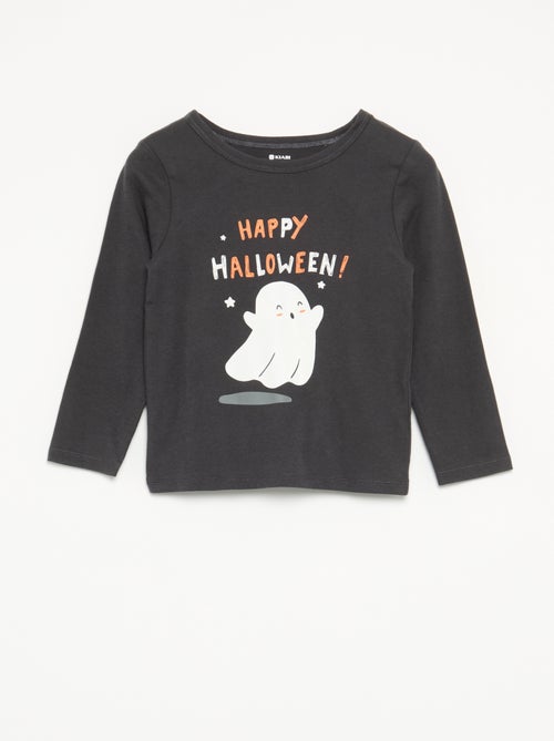Pyjama 'Halloween' 2 pièces - T-shirt à manches longues + pantalon - Kiabi