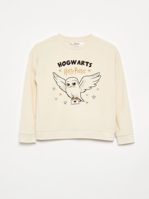Pyjama 'Harry Potter' 2 pièces en polaire - T-shirt à manches longues + pantalon - Kiabi
