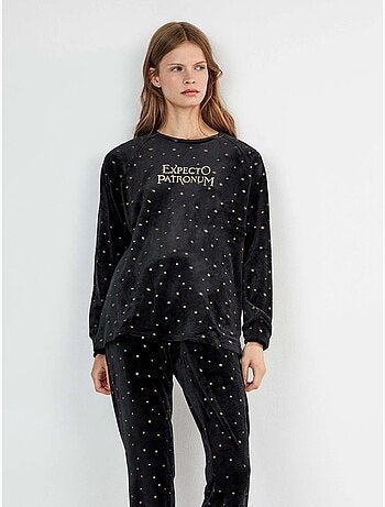 Pyjama harry potter avec imprimé effet paillettes