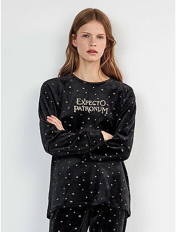 Pyjama harry potter avec imprimé effet paillettes