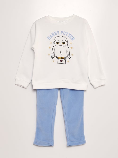 Pyjama 'Harry Potter' en polaire t-shirt + pantalon - 2 pièces - Kiabi