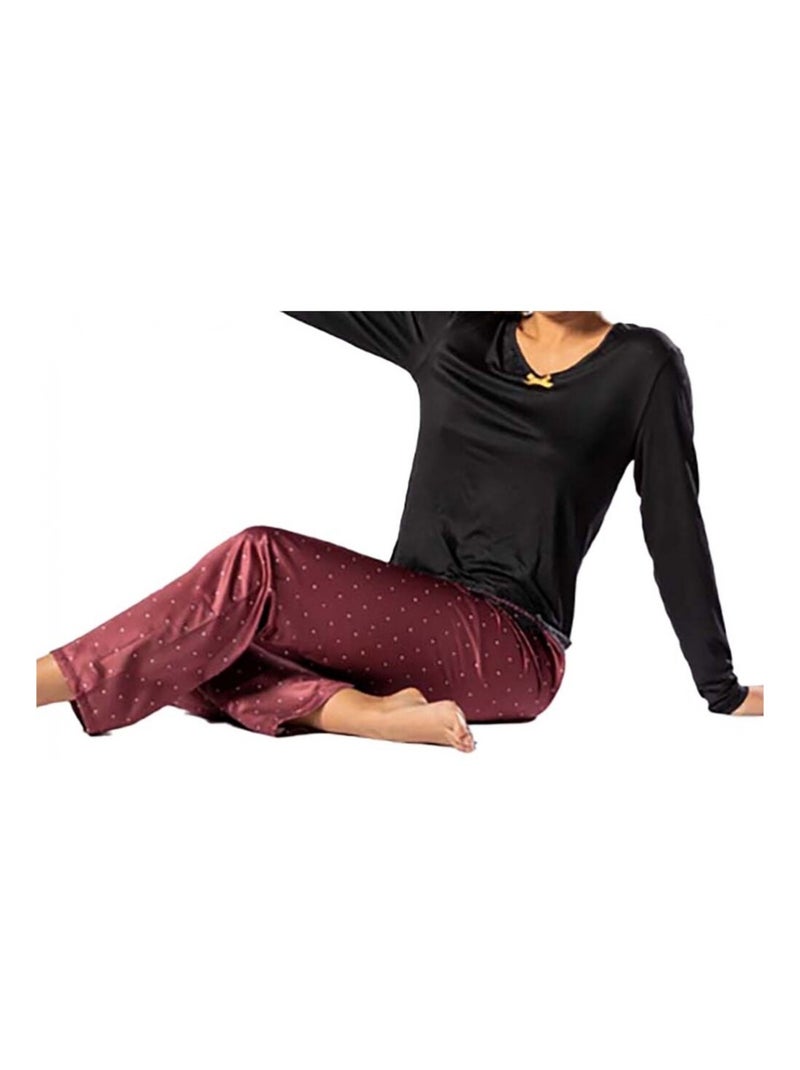 Pyjama HECHTER STUDIO Zwart Bordeaux - Kiabi