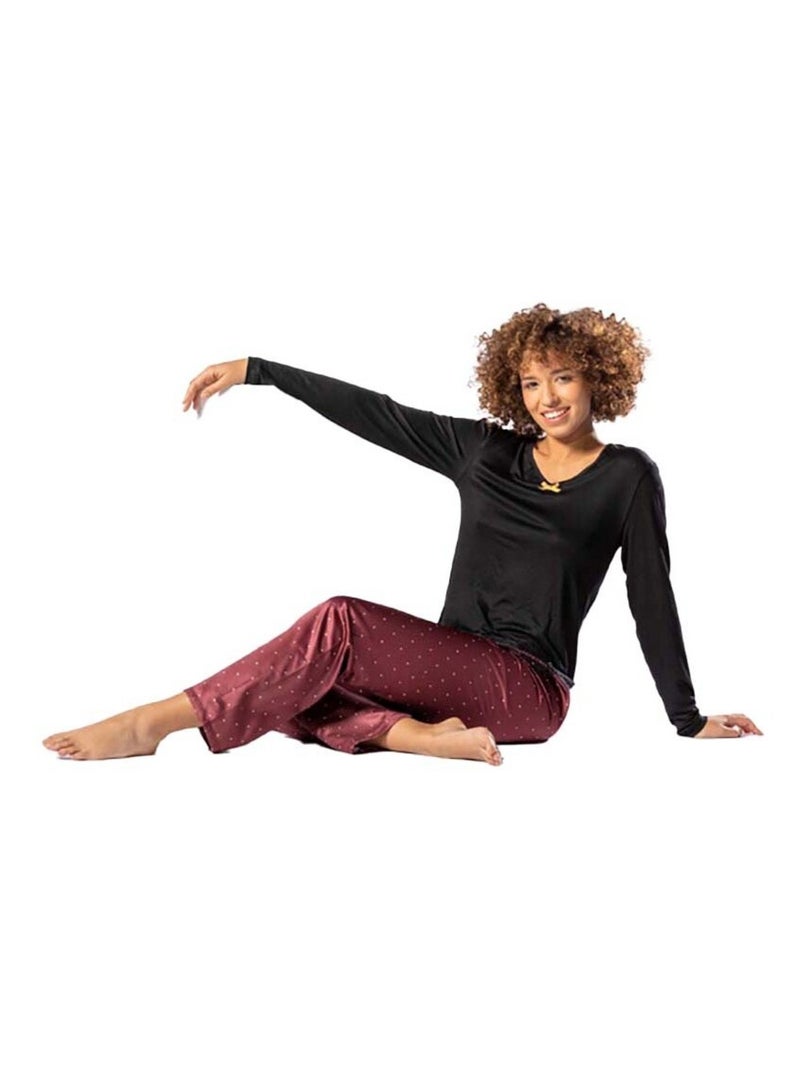 Pyjama HECHTER STUDIO Zwart Bordeaux - Kiabi