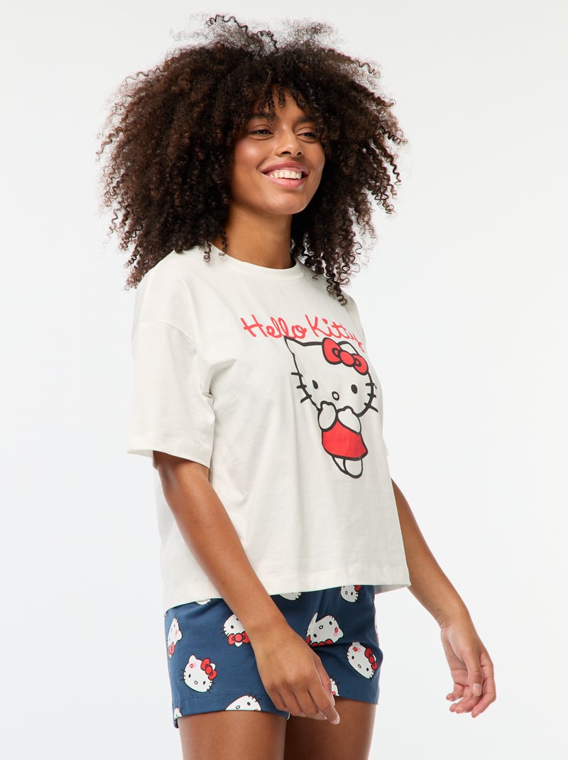 Pyjama 'Hello Kitty' - 2-delig BLAUW - Kiabi