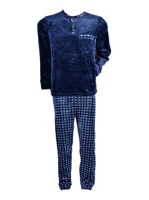 Pyjama heren fleece ECO - Kiabi Pyjama heren fleece ECO - Kiabi