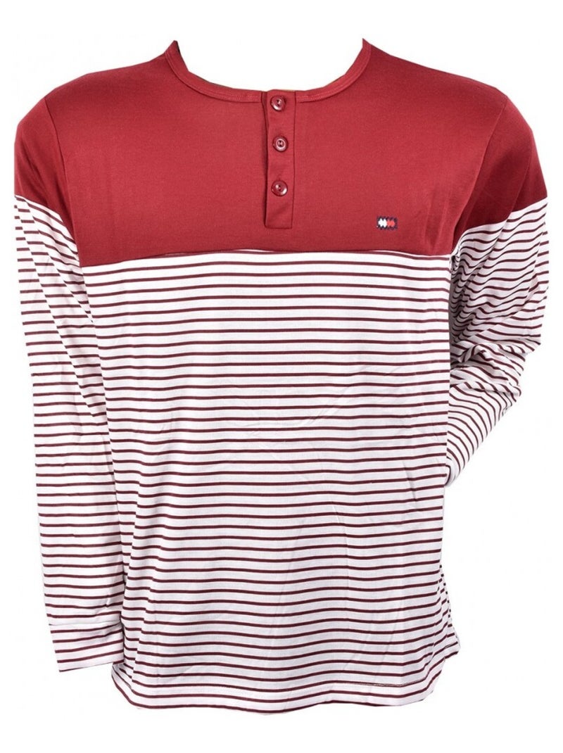 Pyjama Heren Lang SWEET SECRET Rood - Kiabi