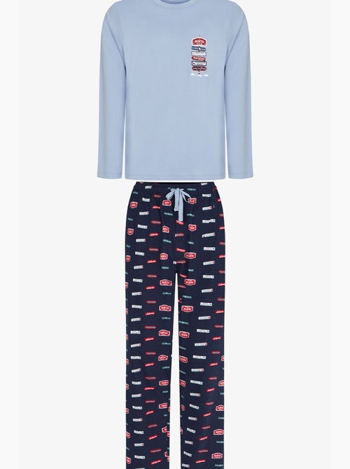 Pyjama homme aurora station à motif géométrique, manches longues penti - Kiabi Pyjama homme aurora station à motif géométrique, manches longues penti - Kiabi