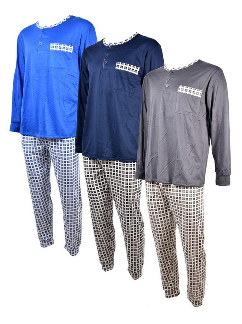 Pyjama Homme Eco HOMEWEAR Bleu - Kiabi