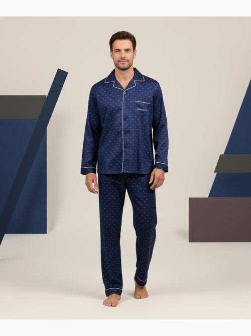 Pyjama homme hiver polaire boutonné c2529 - Kiabi Pyjama homme hiver polaire boutonné c2529 - Kiabi