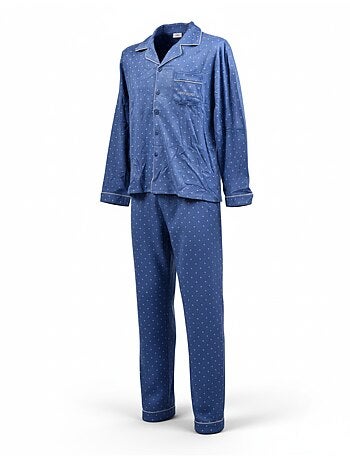 Pyjama homme hiver polaire boutonné c2529