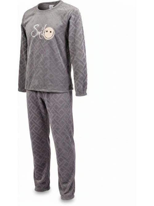 Pyjama Homme Hiver Polaire Doux SMILE - Kiabi Pyjama Homme Hiver Polaire Doux SMILE - Kiabi