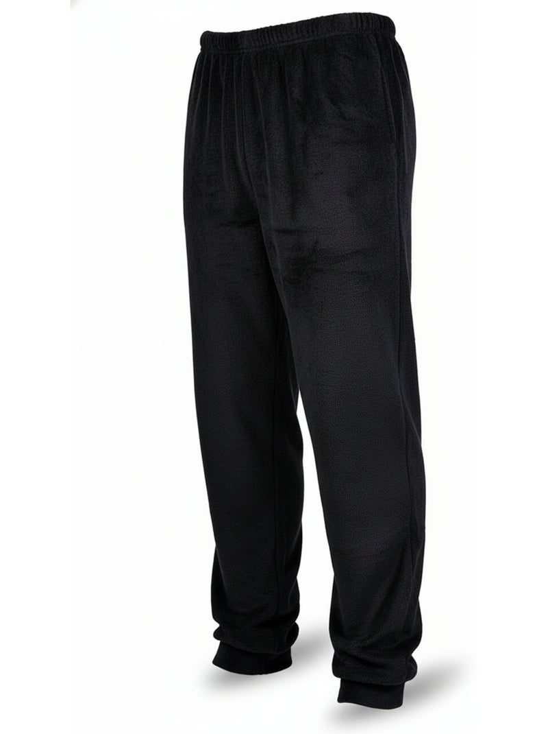 Pyjama Homme Hiver Polaire SECRET CLUB Z2653 Noir - Kiabi